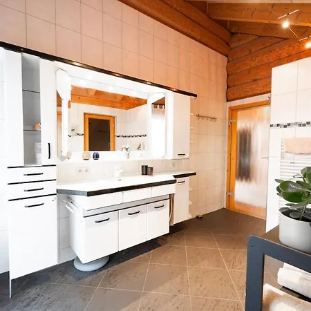 Naturstammhaus Mit Sauna, Coffee And Tea For Free Olbronn-Durrn