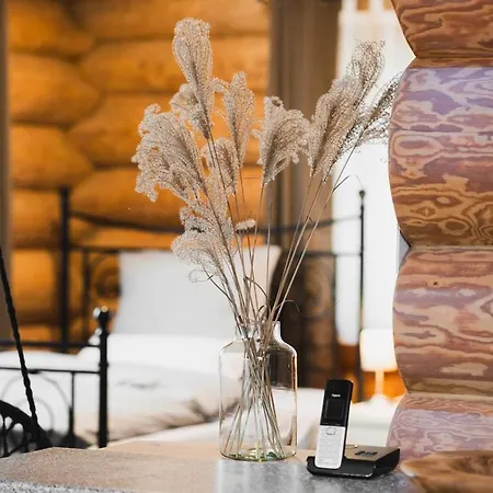 Naturstammhaus Mit Sauna, Coffee And Tea For Free * Olbronn-Durrn